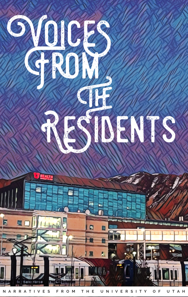 Front cover art. Voices from the Residents, Volume 1. University of Utah Health. 2020