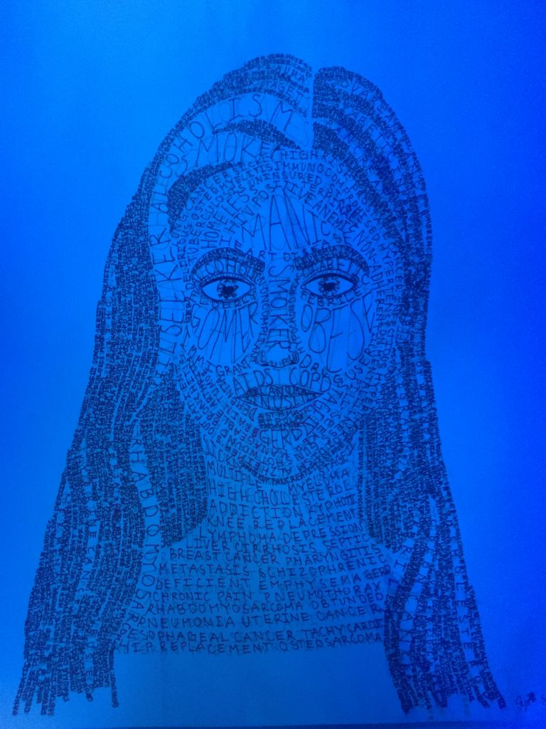 Looking through the lens,, blue Blue-shift